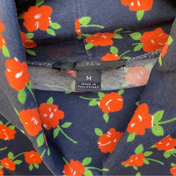 J Crew Tissue Turtleneck in Poppy Fields - Picture 5 of 8